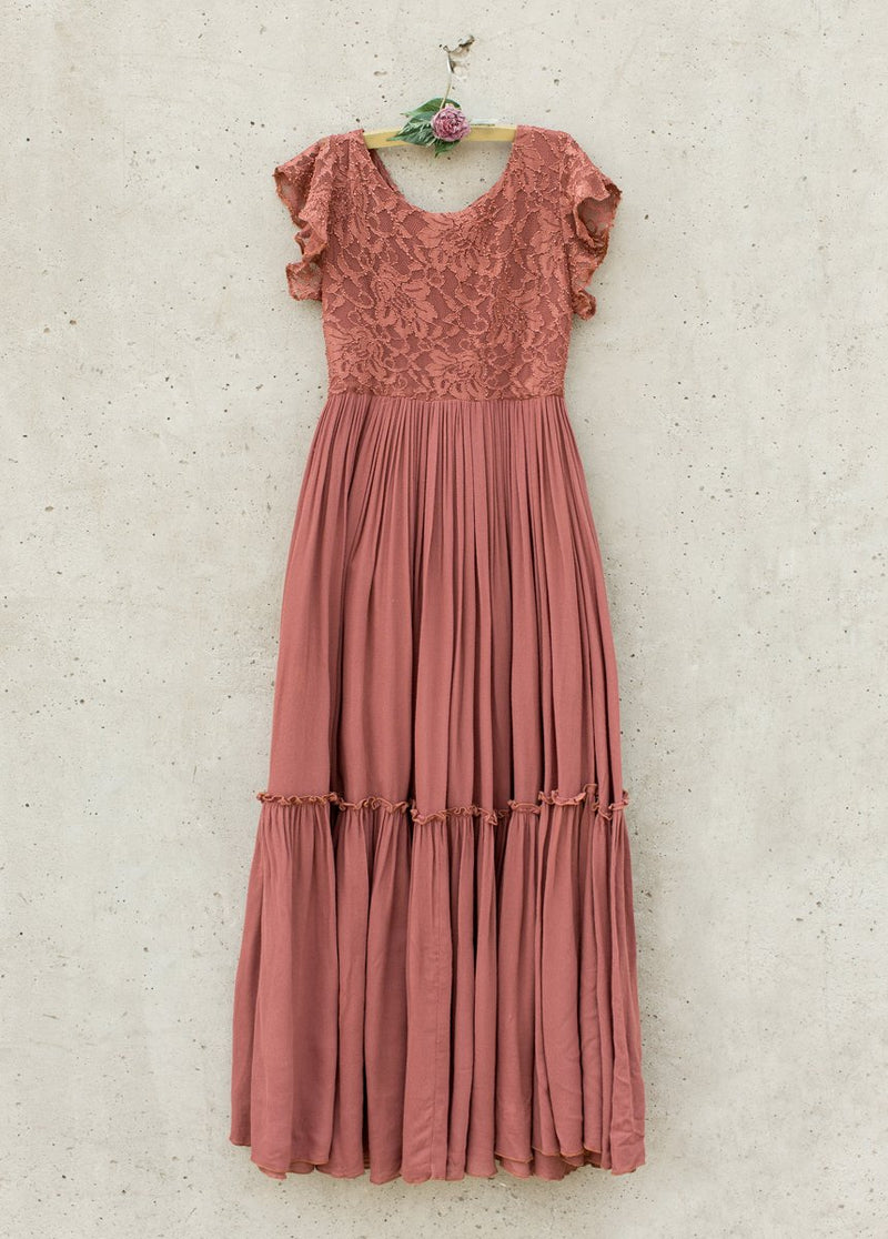 Macy Dress in Rust
