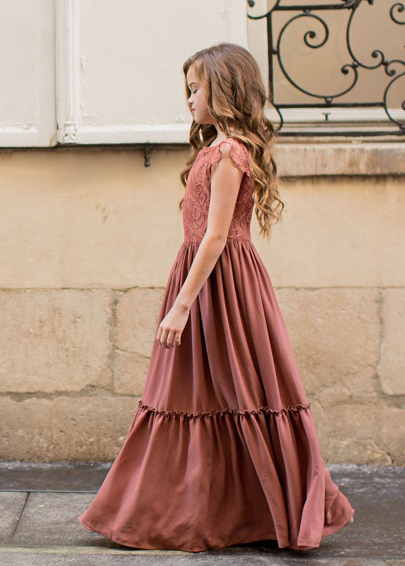 Macy Dress in Rust