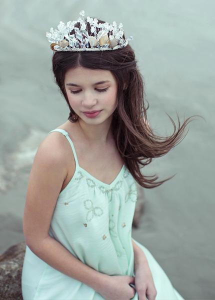 Meadow Dress in Pale Aqua