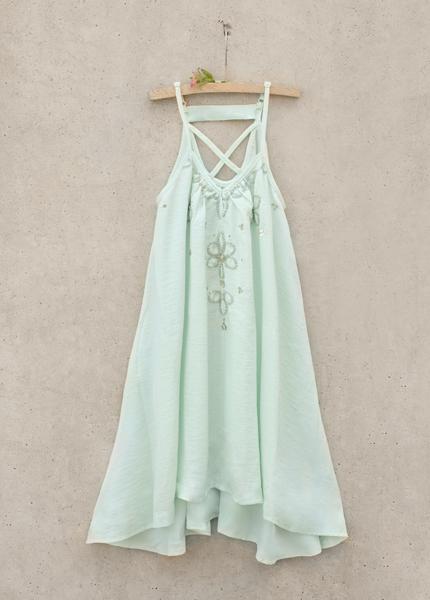 Meadow Dress in Pale Aqua