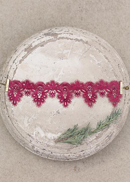 Melina Choker in Burgundy