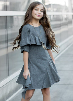 *NEW* Mireille Dress in Charcoal