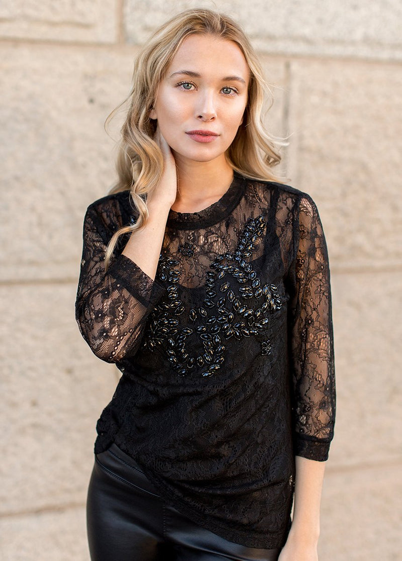 Monet Top in Black