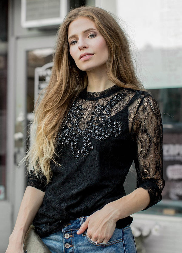 Monet Top in Black