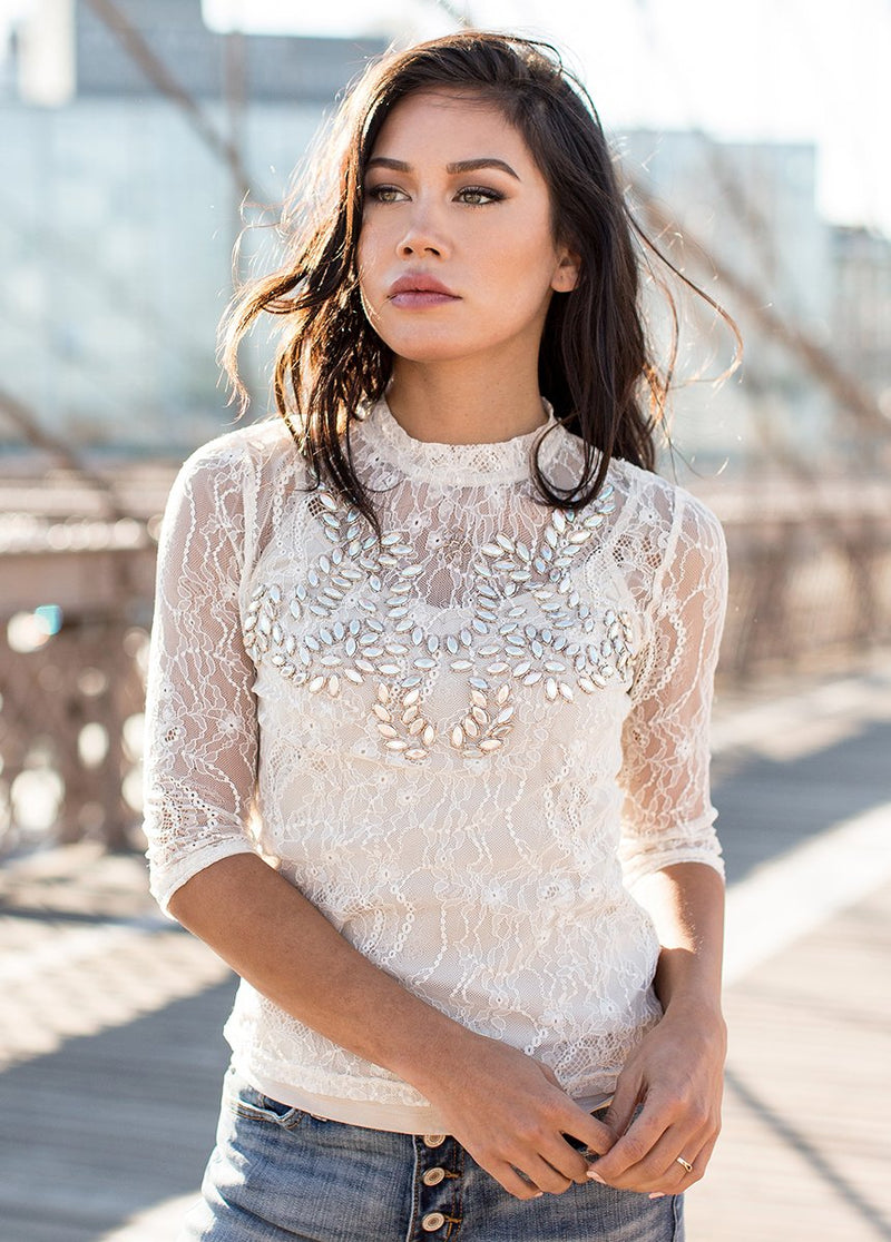 Monet Top in Cream