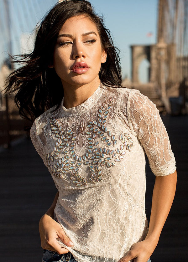 Monet Top in Cream