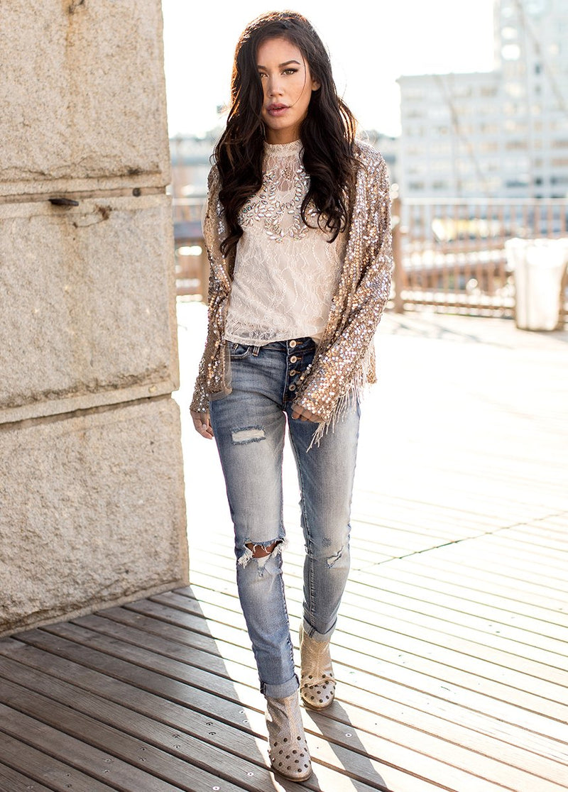 Winona Boot in Gold