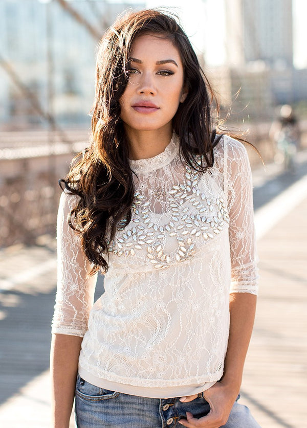 Monet Top in Cream