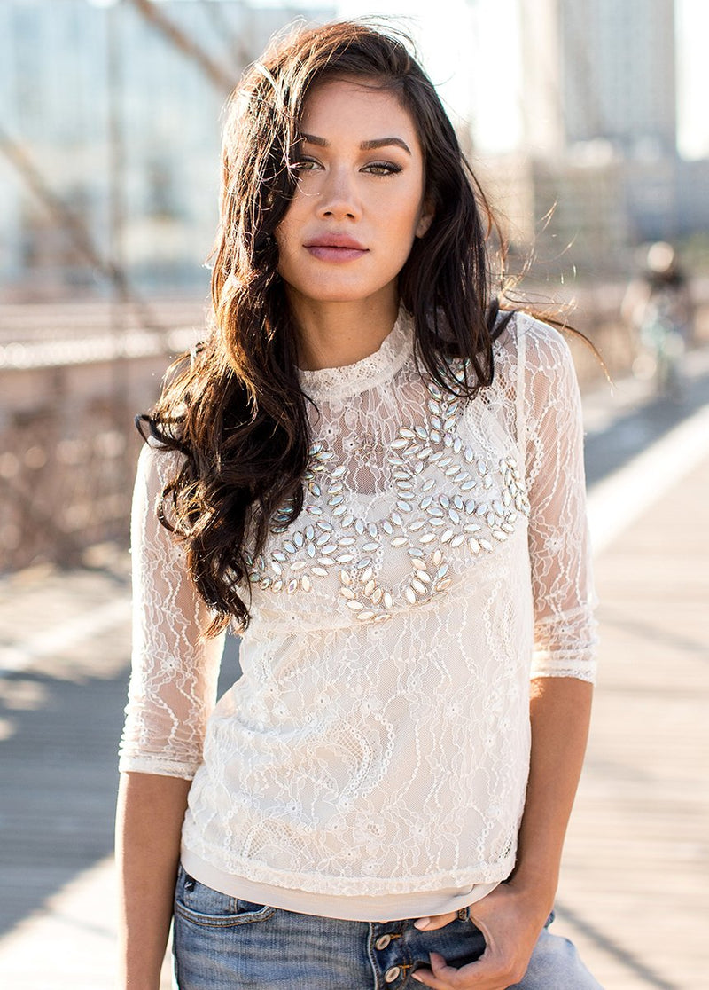 Monet Top in Cream