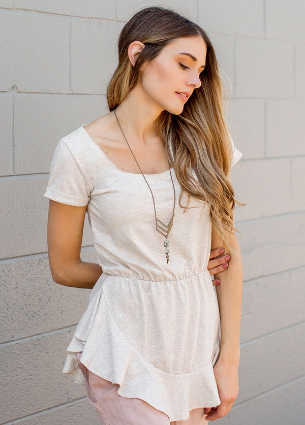 Myra Top in Oatmeal