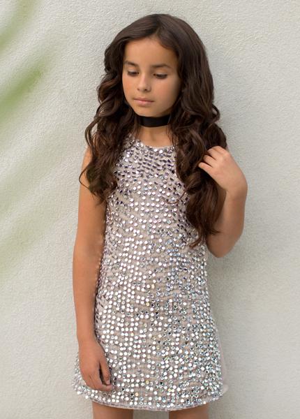 *NEW* Naiya Dress in Antique Silver