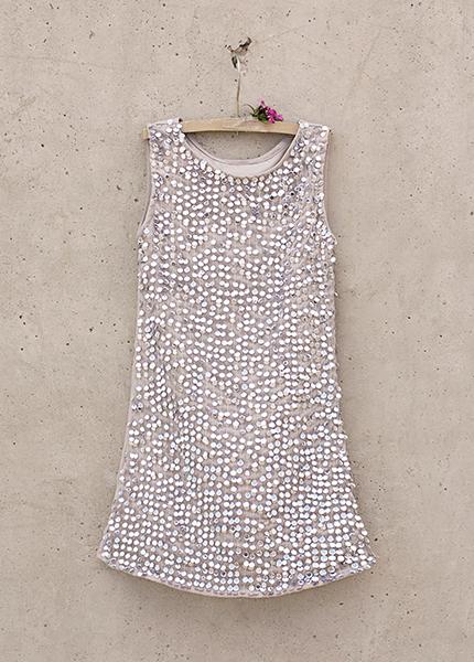 *NEW* Naiya Dress in Antique Silver
