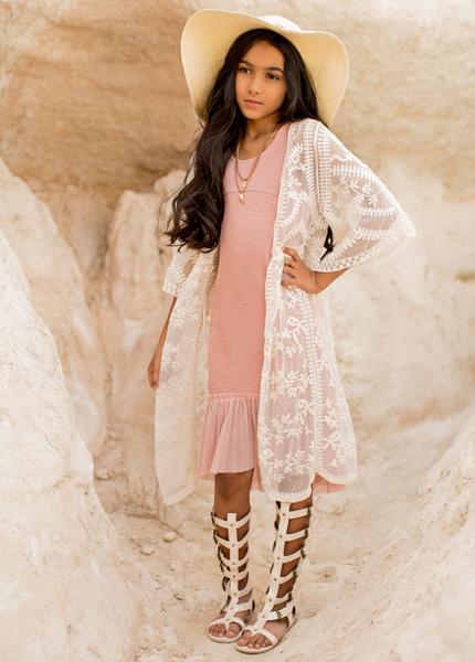 Nandi Dress in Blush
