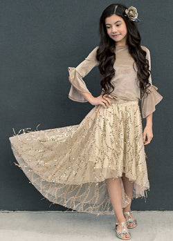 Natasha Skirt in Gold