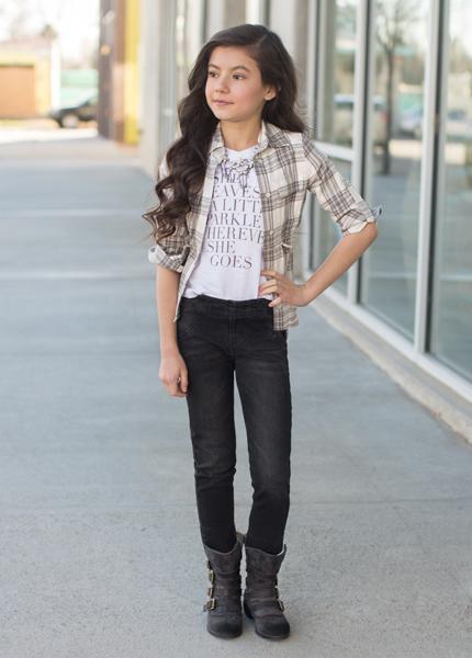 Noelle Top in Grey