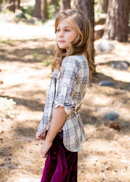Noelle Top in Grey