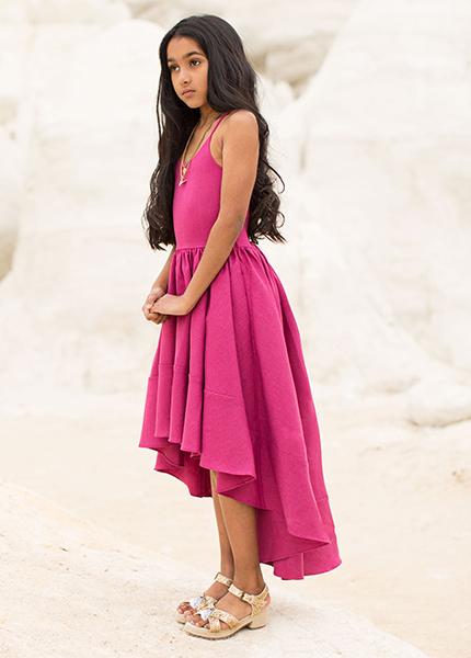 Pearl Dress in Garnet