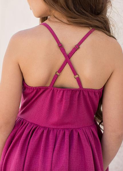 Pearl Dress in Garnet