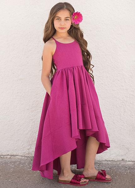 Pearl Dress in Garnet