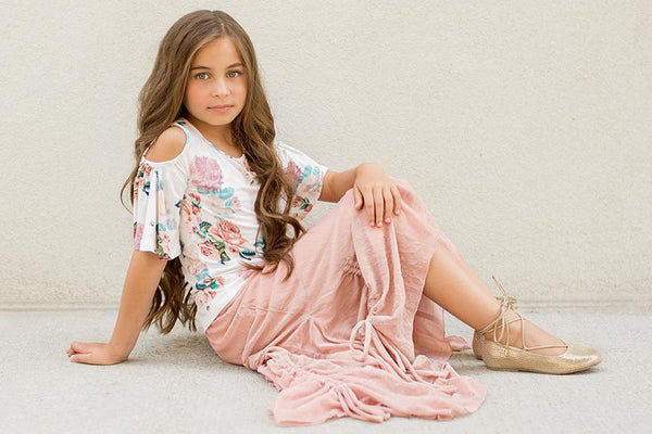 Perri Skirt in Blush