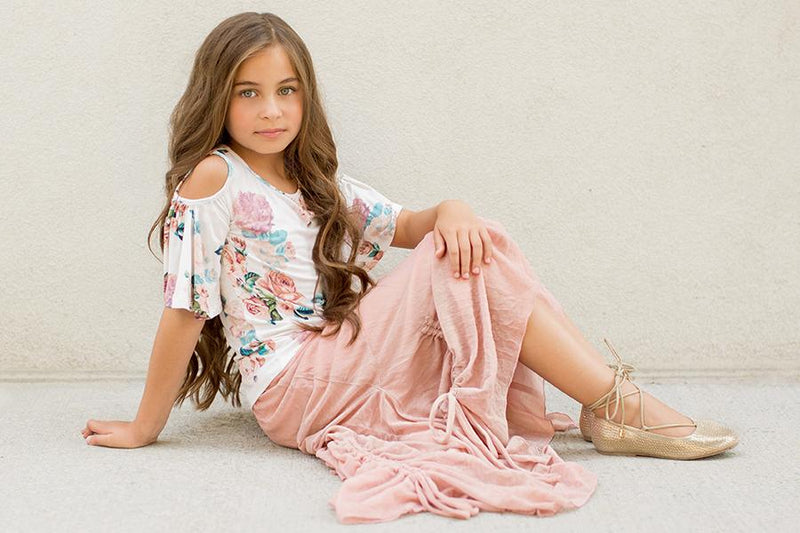Perri Skirt in Blush