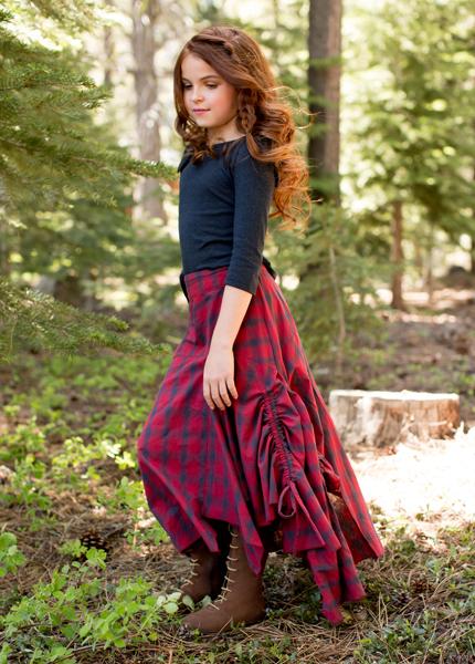 Perri Skirt in Plaid