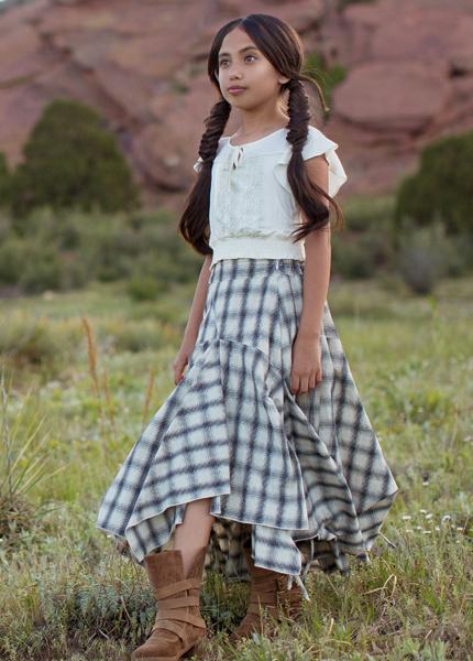 Perri Skirt in Black and White 