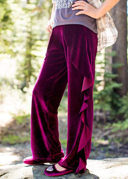 Petal Pants in Berry 