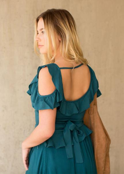 Carmen Top in Teal