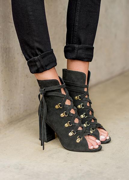 Raven Booties in Black