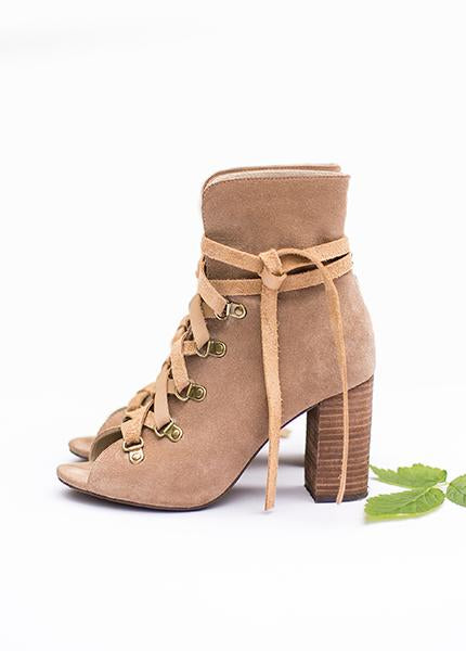 Raven Booties in Stone