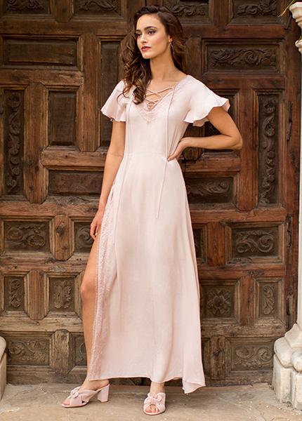 Reagan Dress in Blush
