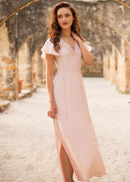 Reagan Dress in Blush