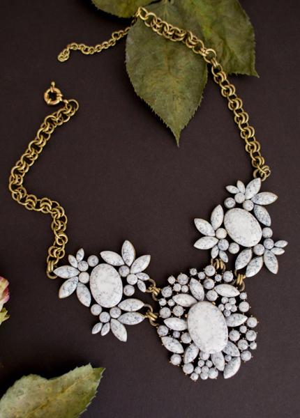 Piece de Resistance Necklace in Marble