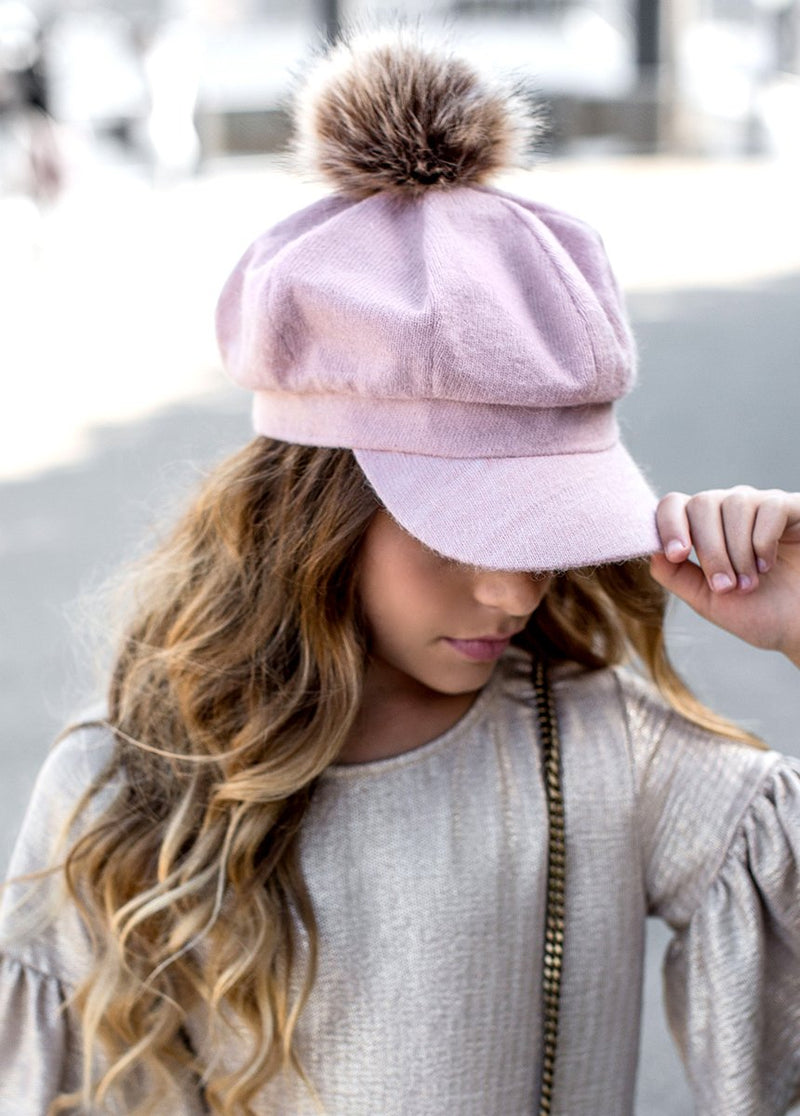 Rosalyn Knit Newsboy Cap