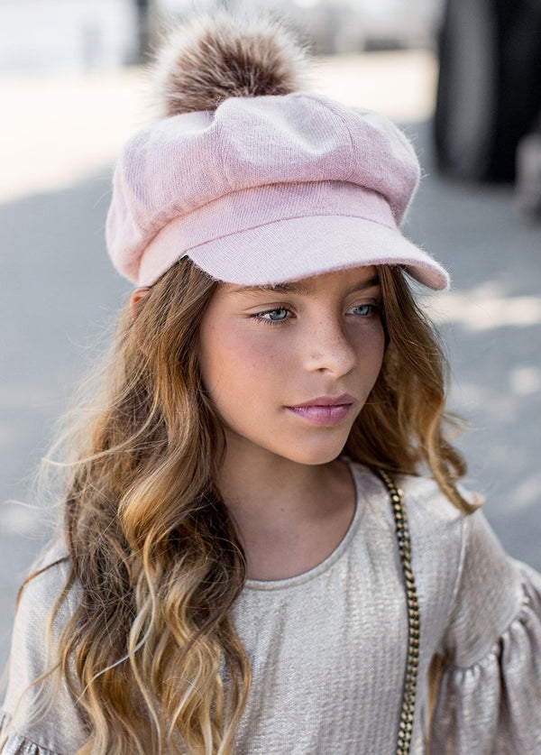 Rosalyn Knit Newsboy Cap