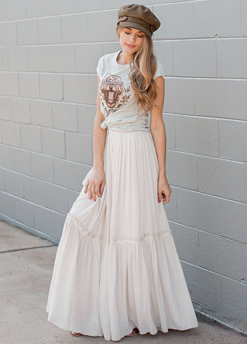 *NEW* Savannah Skirt in Ecru