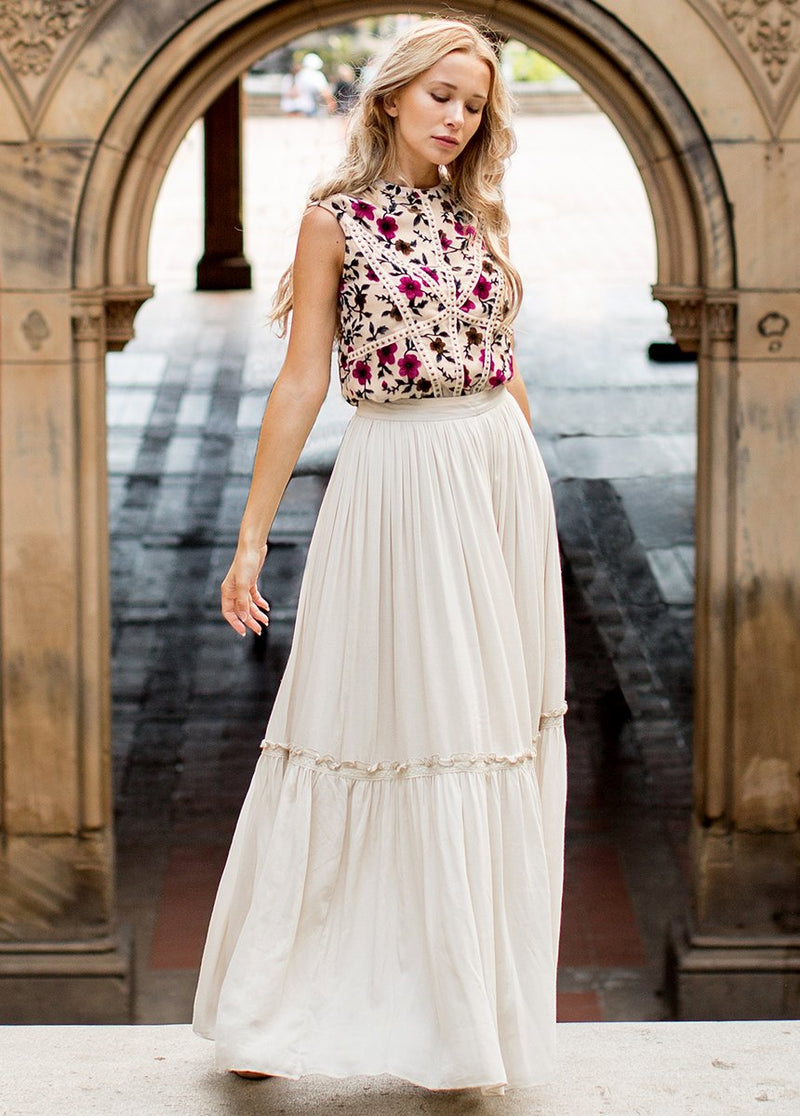 *NEW* Savannah Skirt in Ecru