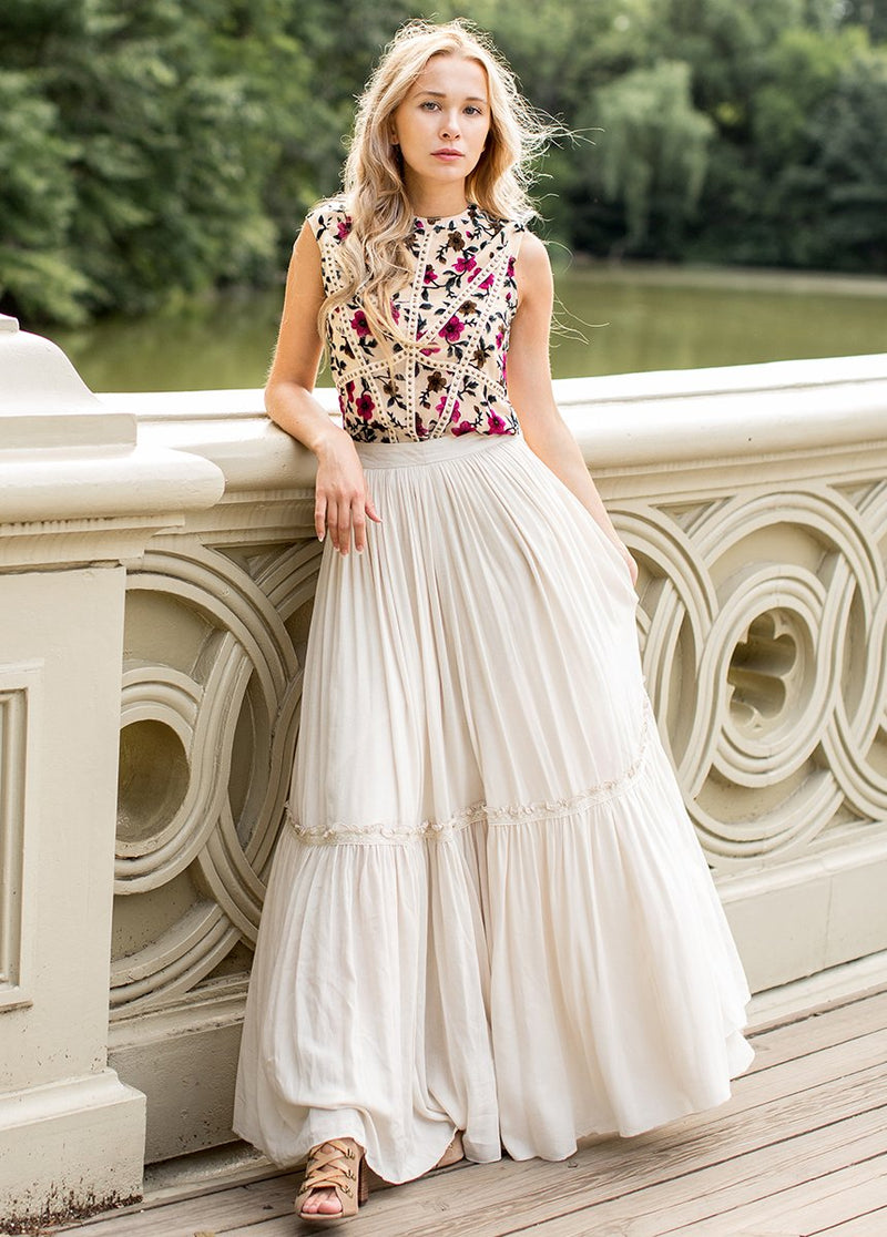 *NEW* Savannah Skirt in Ecru