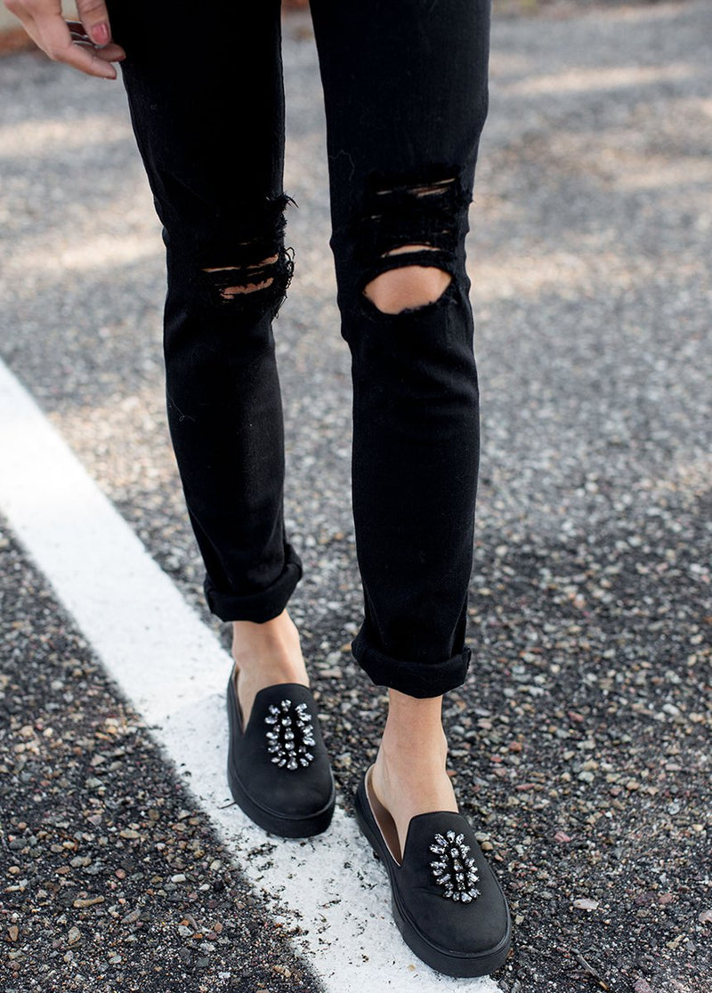 Sian Slide in Black