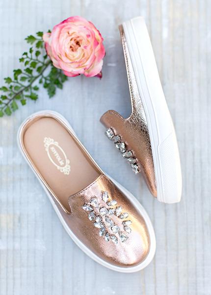 Sia Slide in Rose Gold