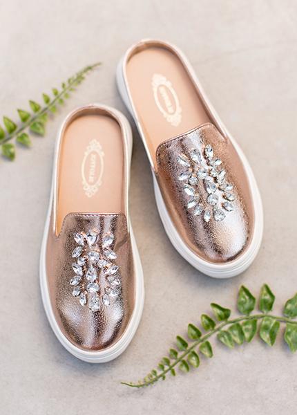 Sia Slide in Rose Gold