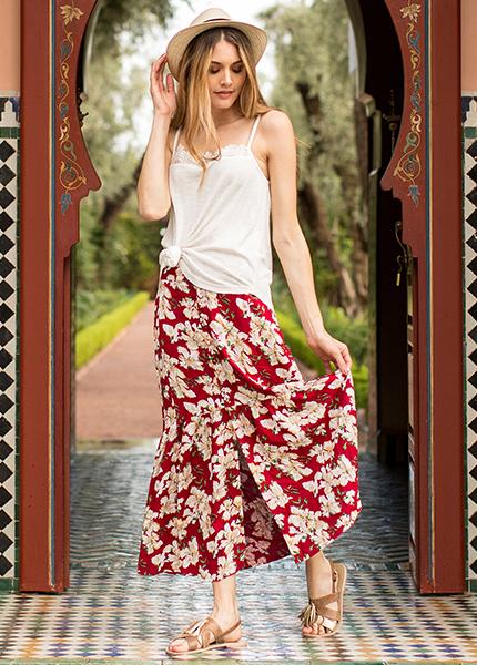 Skylar Skirt in Red