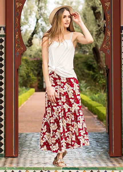 Skylar Skirt in Red