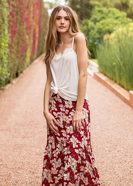 Skylar Skirt in Red