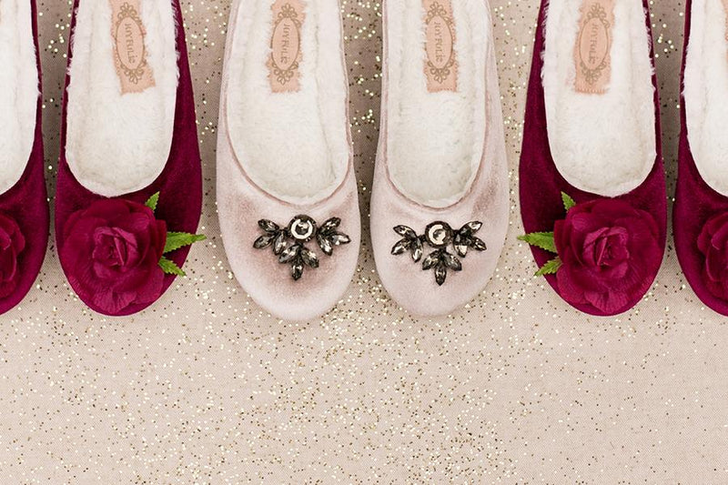 Ameline Slippers in Berry