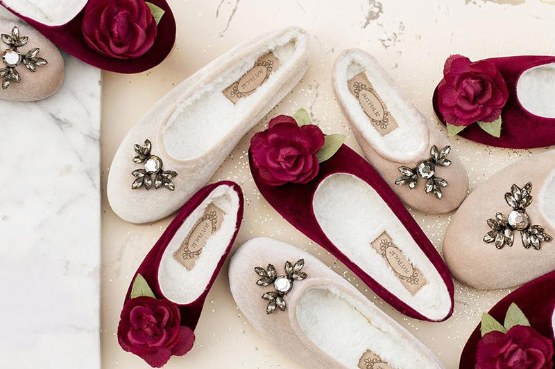 Ameline Slippers in Champagne