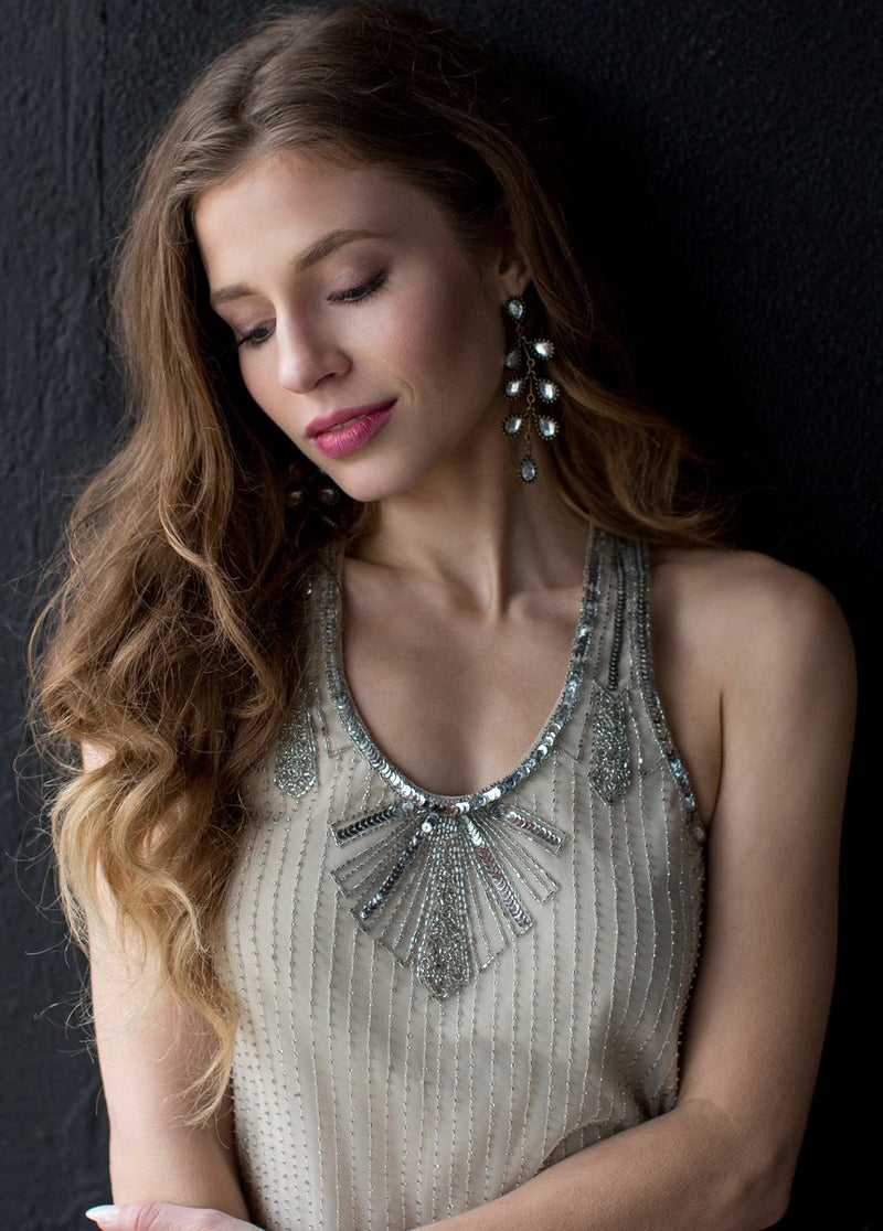 Sonia Top in Vintage Silver