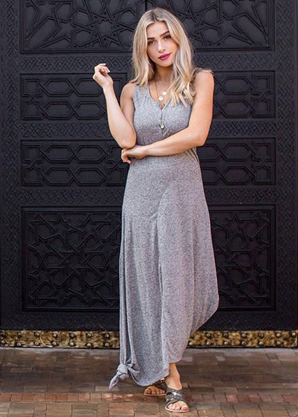 Sophia Dress in Gray