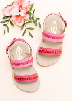 Sydney Leather Sandals in Pink